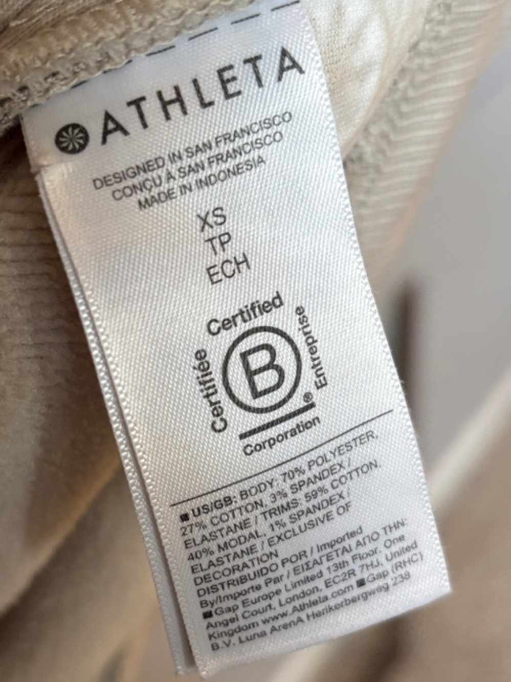 Athleta Cream Cozy Karma Half-Zip Pullover Sweatshirt - Picture 7 of 9